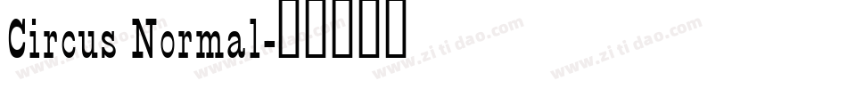 Circus Normal字体转换